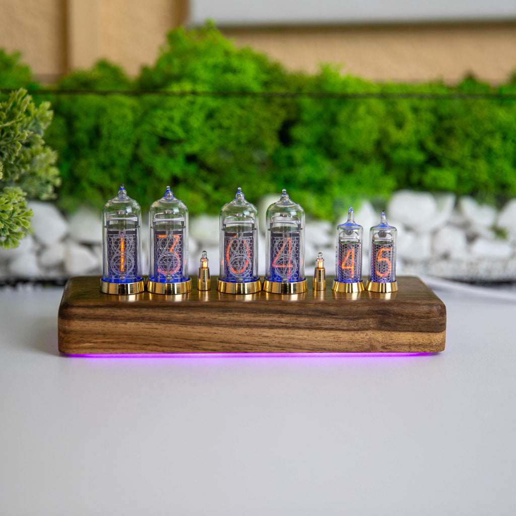 Nixie Tube Clock Pulsar IN-14+IN-16 6-tubes